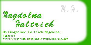 magdolna haltrich business card